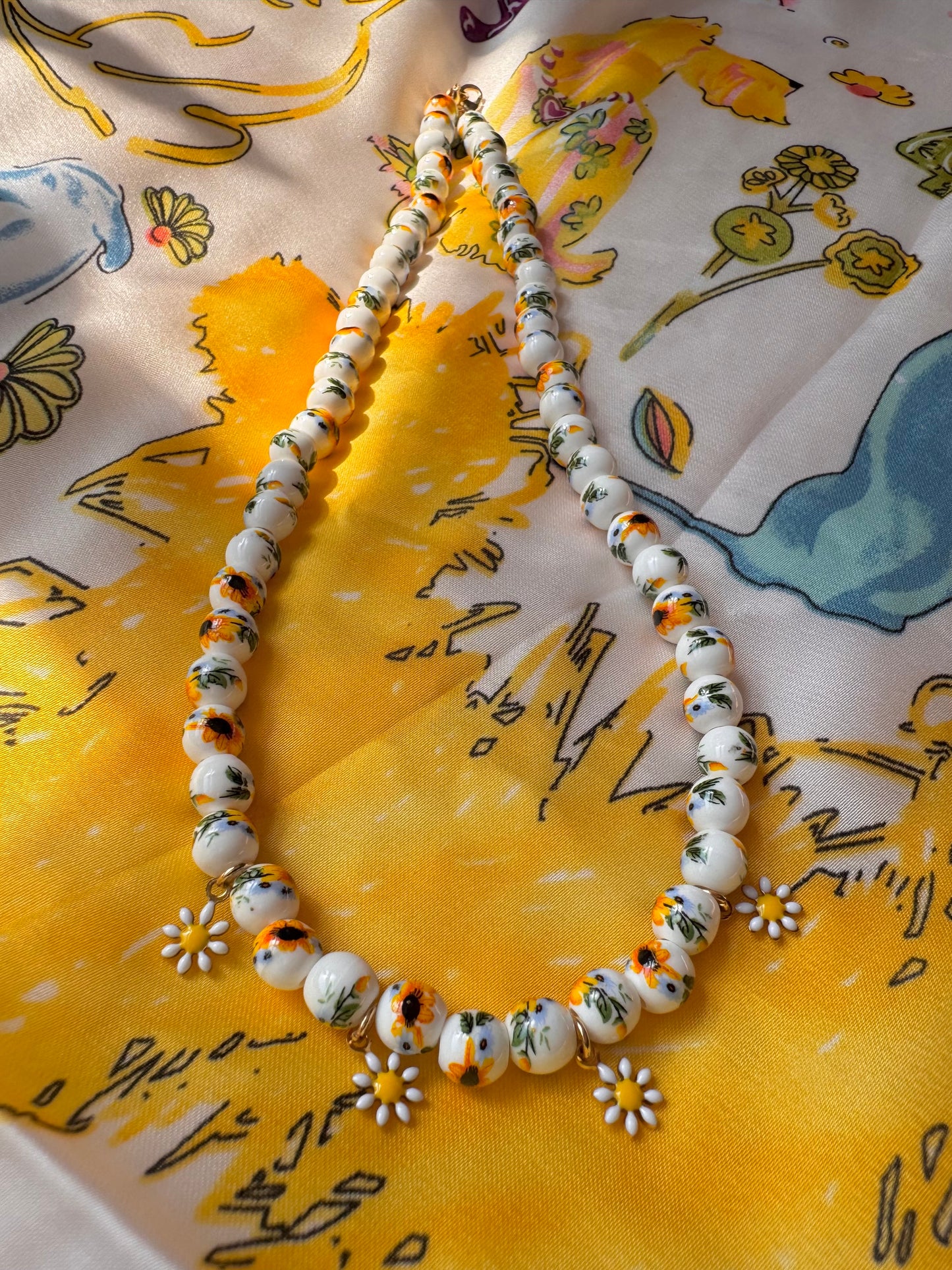 ceramic summer necklace
