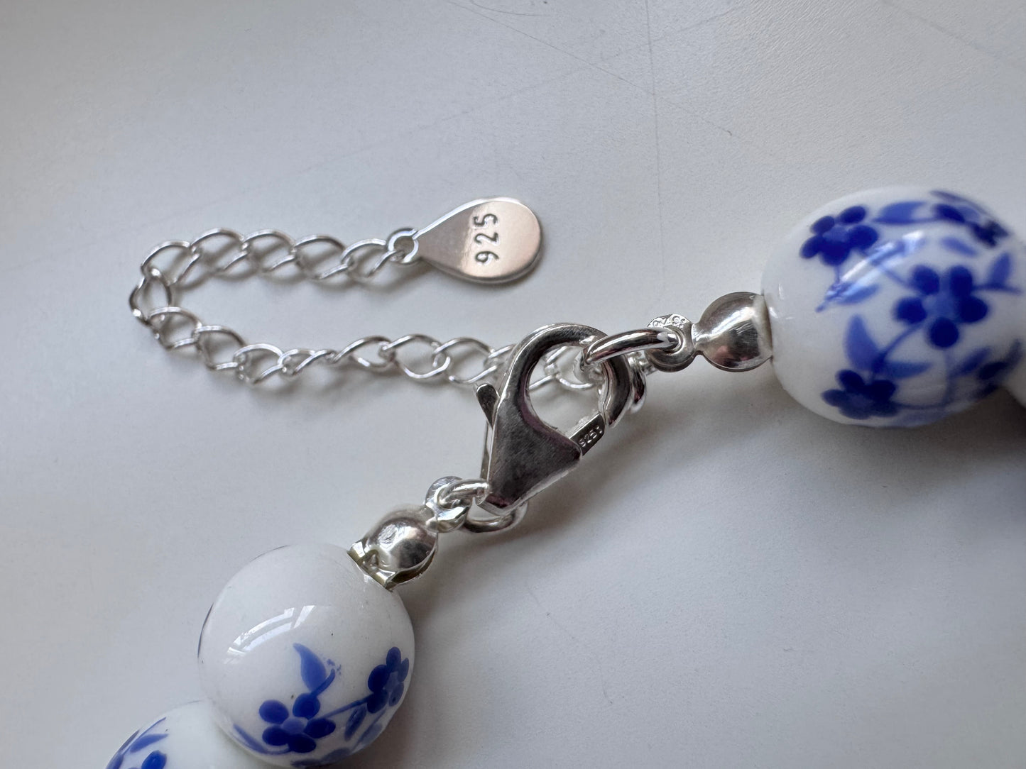 ceramic flower necklace