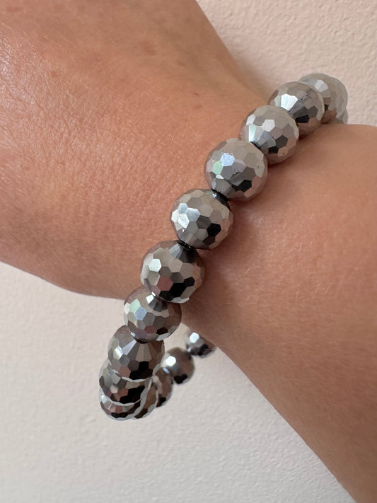 Disco ball stretch bracelet