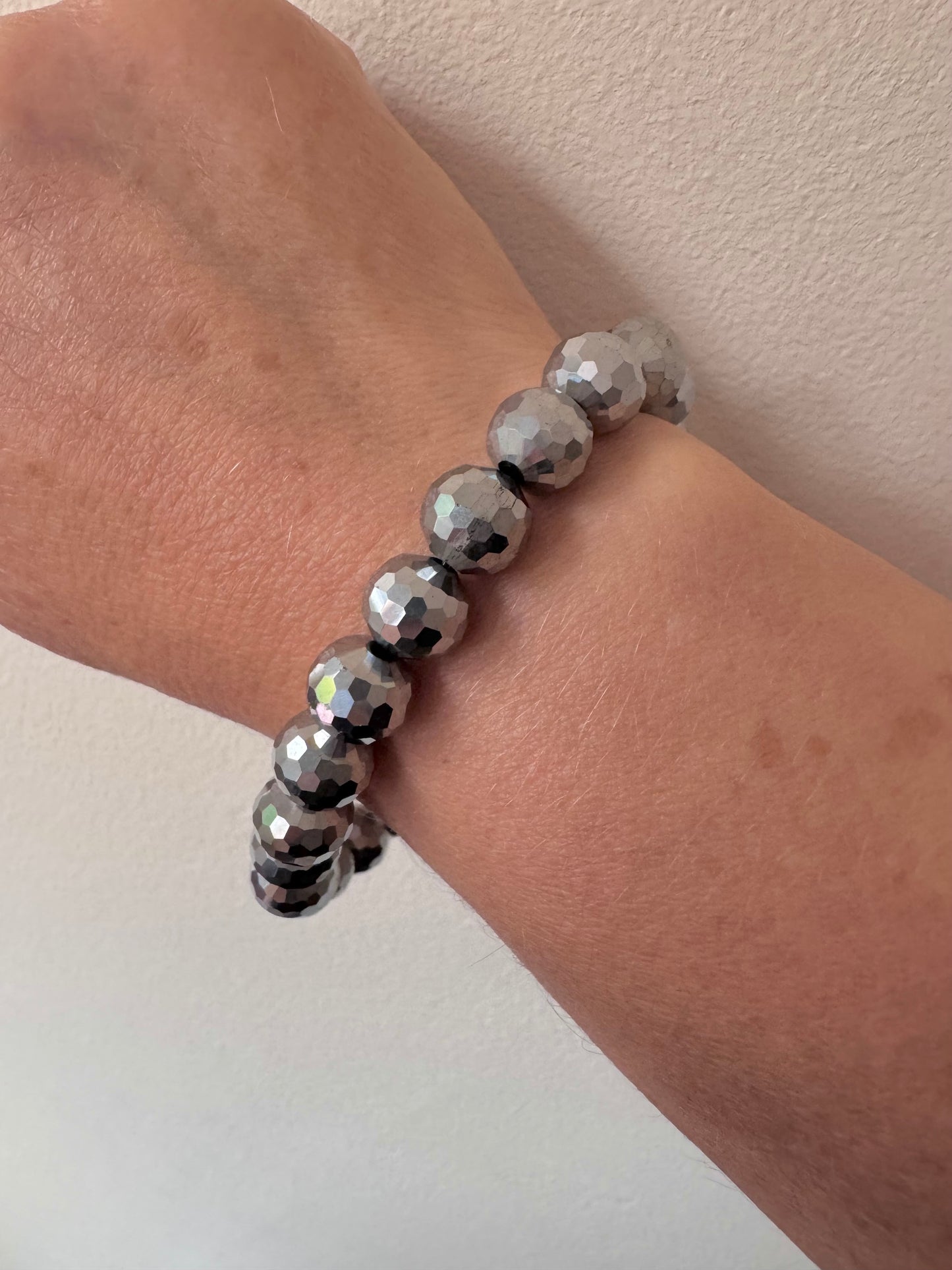 Disco ball stretch bracelet