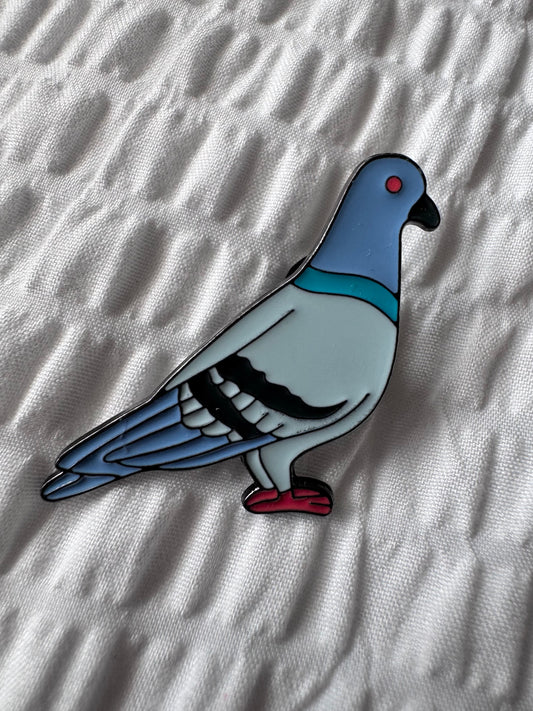 Pigeon pin badge
