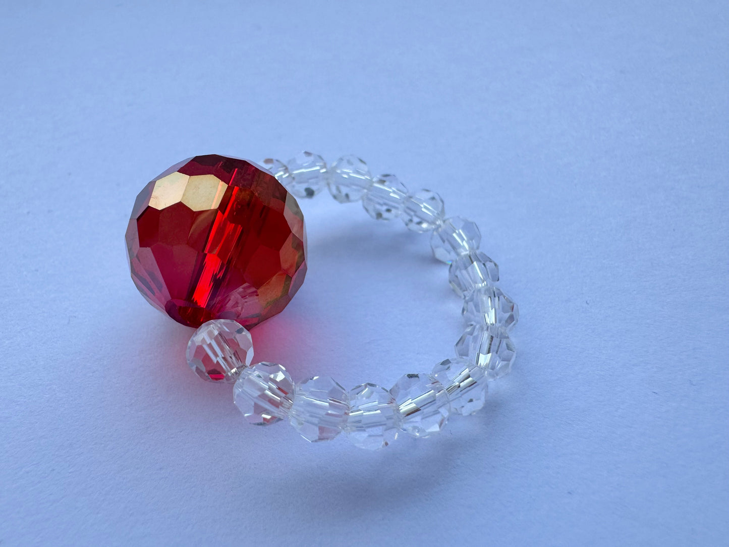 Red disco ring