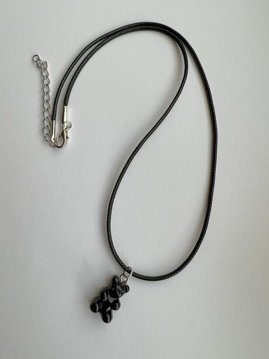 Black gummy bear necklace