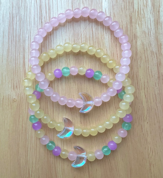 Pastel moon bracelet