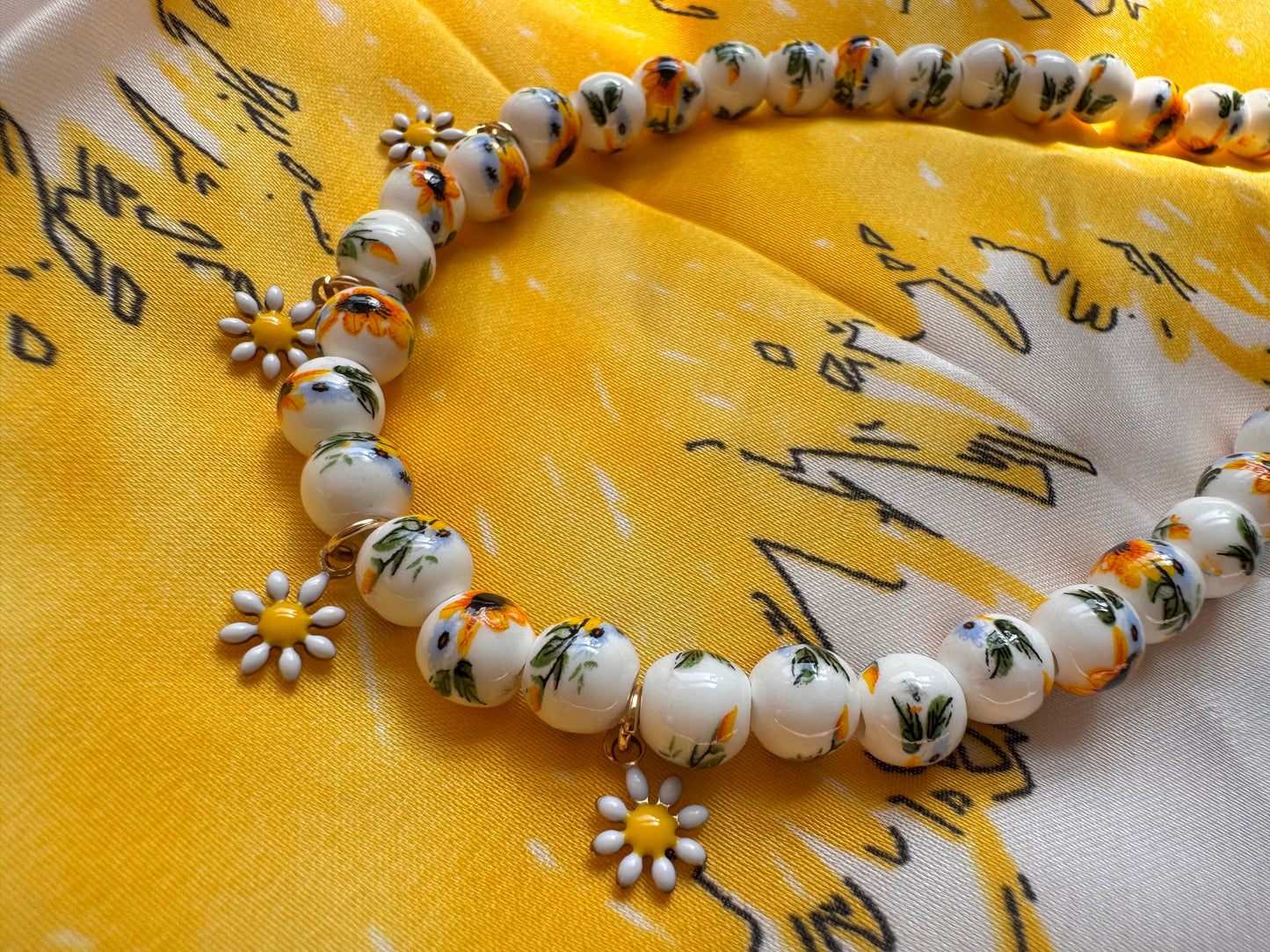 ceramic summer necklace