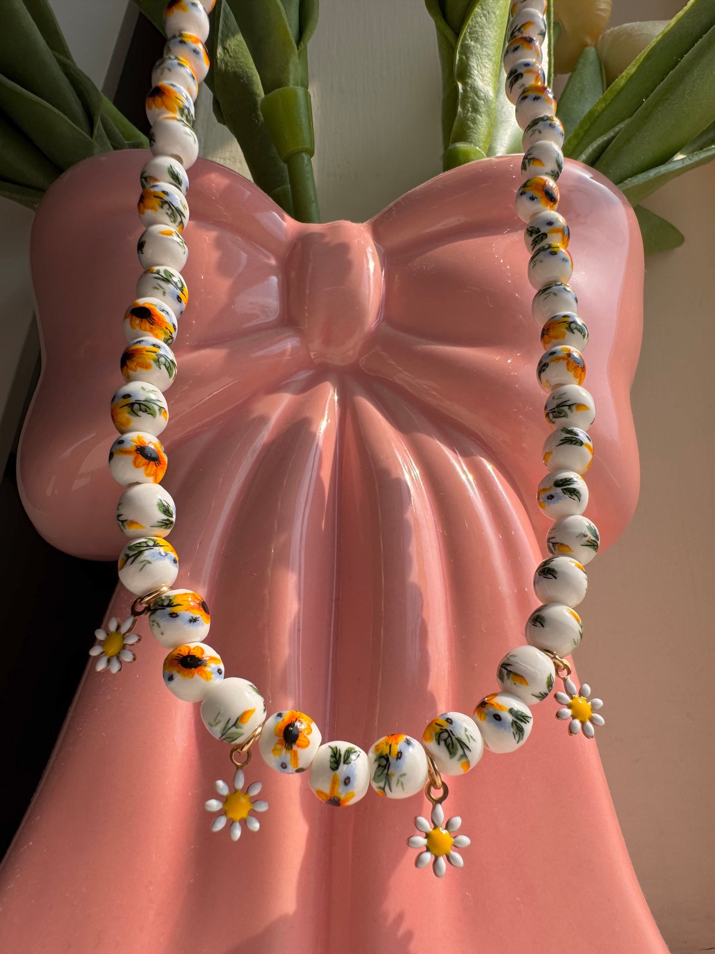 ceramic summer necklace