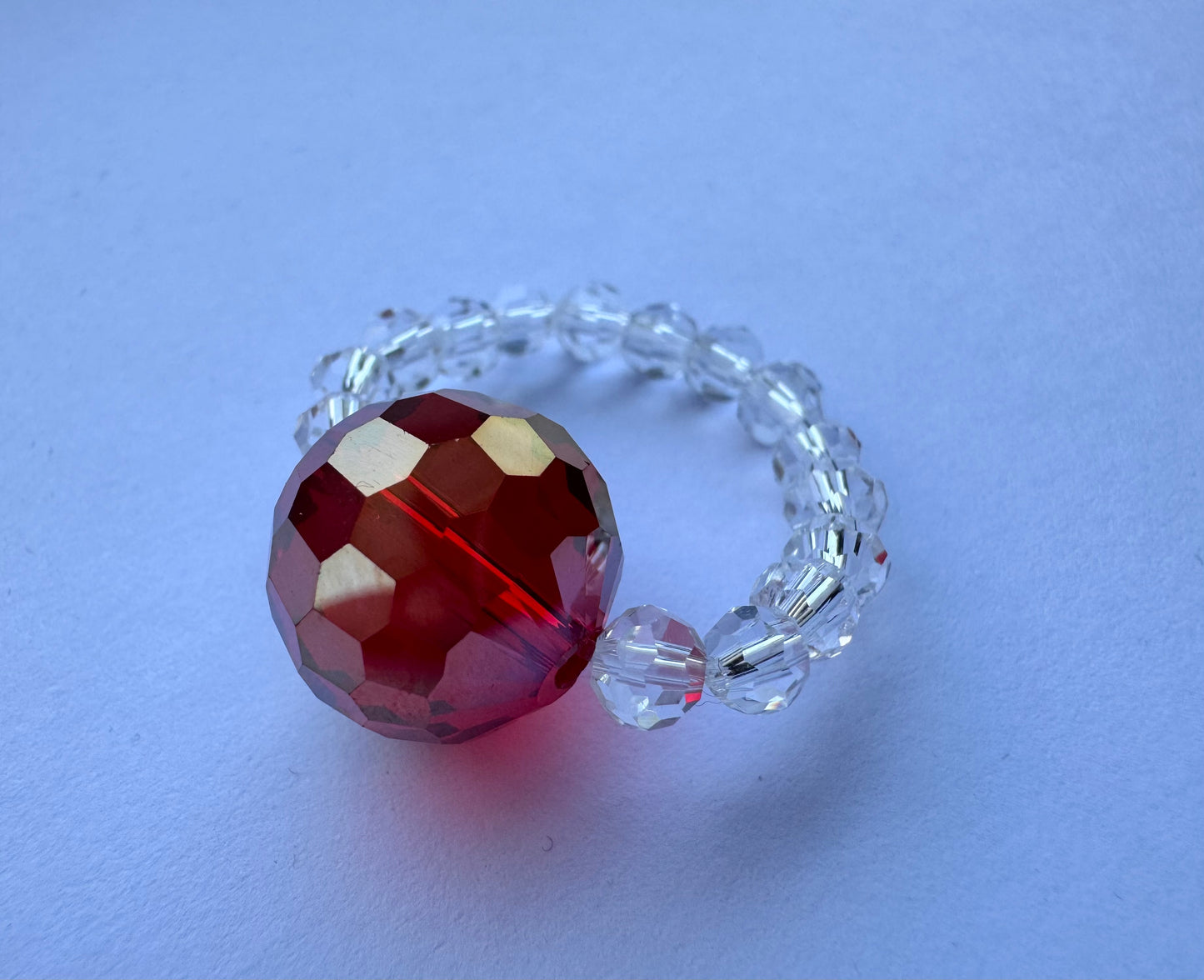 Red disco ring