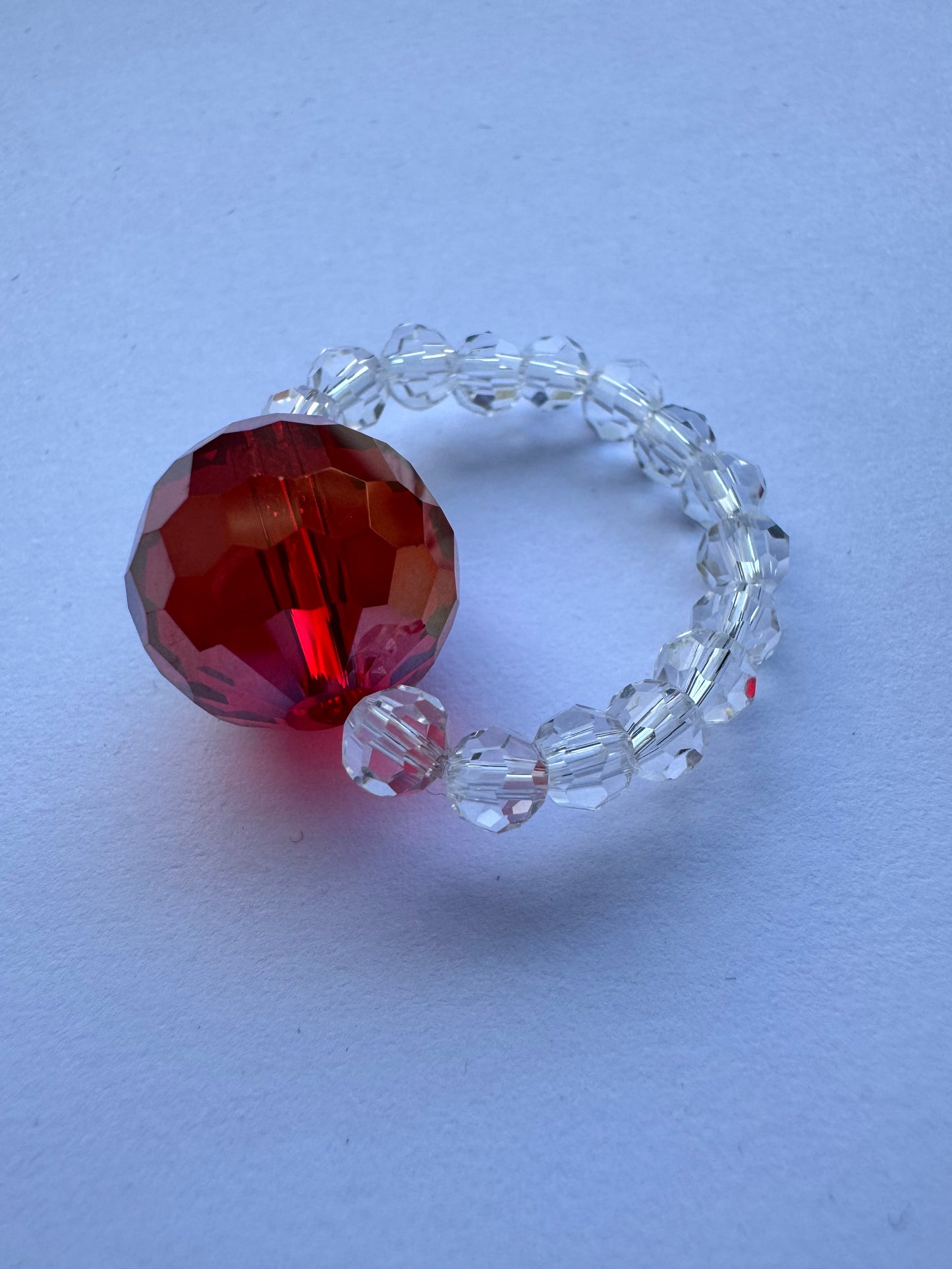 Red disco ring