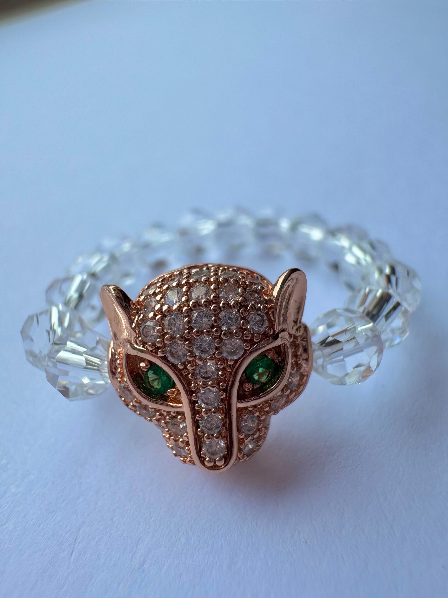 animal bead stretch ring