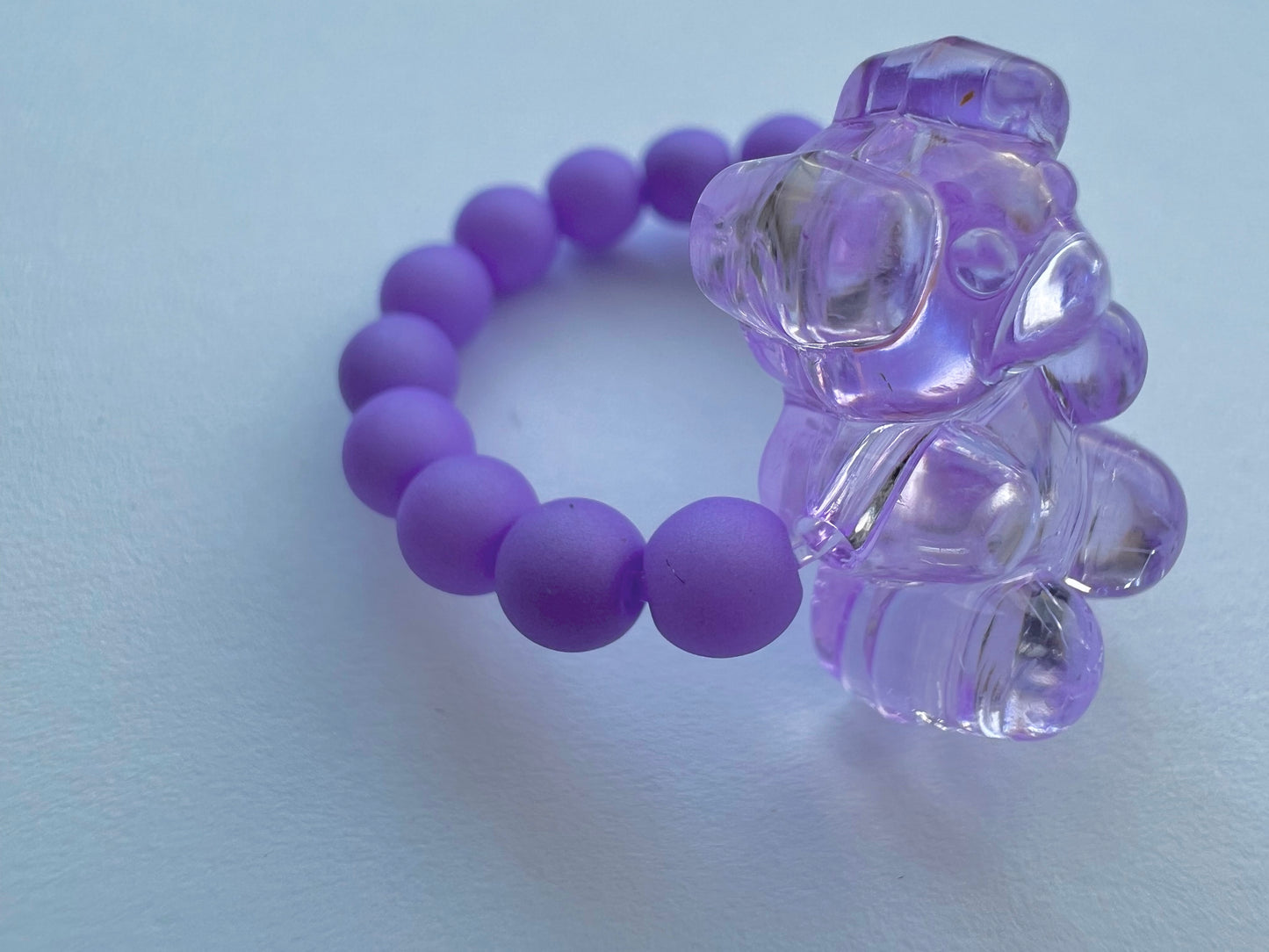 Lavender gummy bear ring