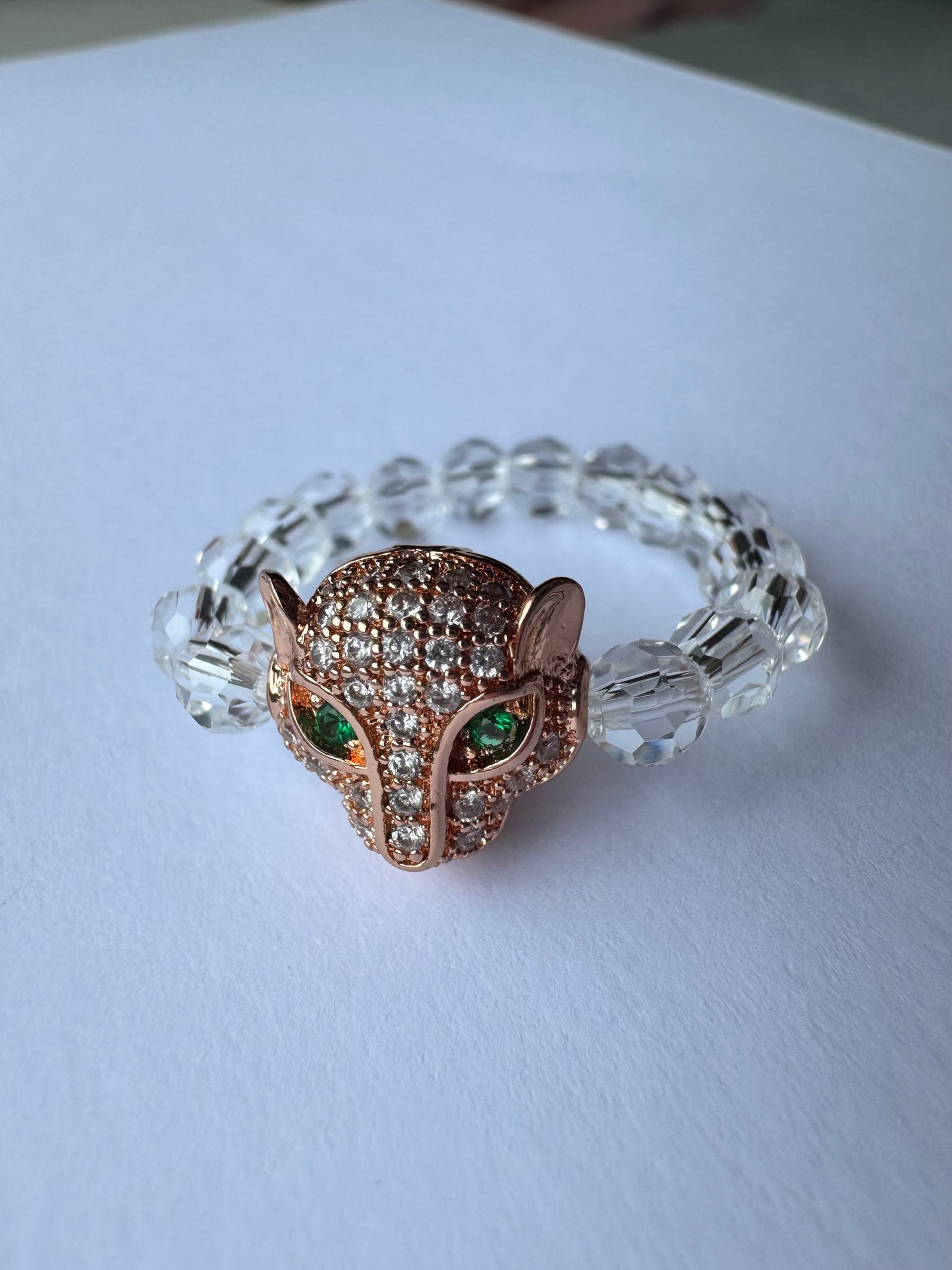 animal bead stretch ring