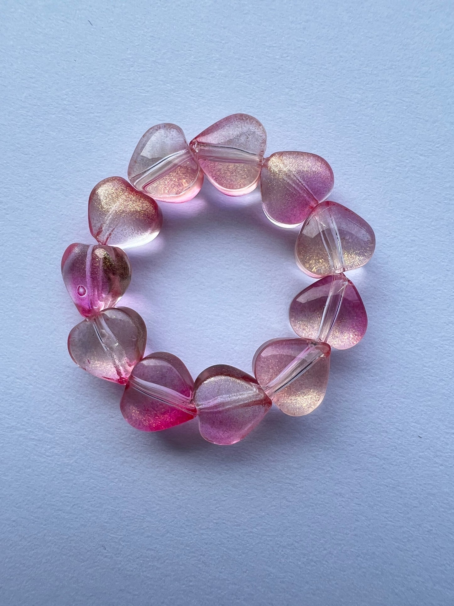 Pink heart ring
