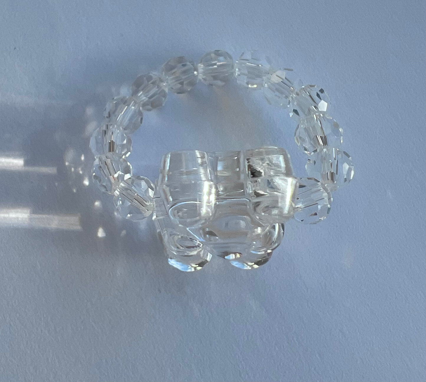 Clear gummy bear ring