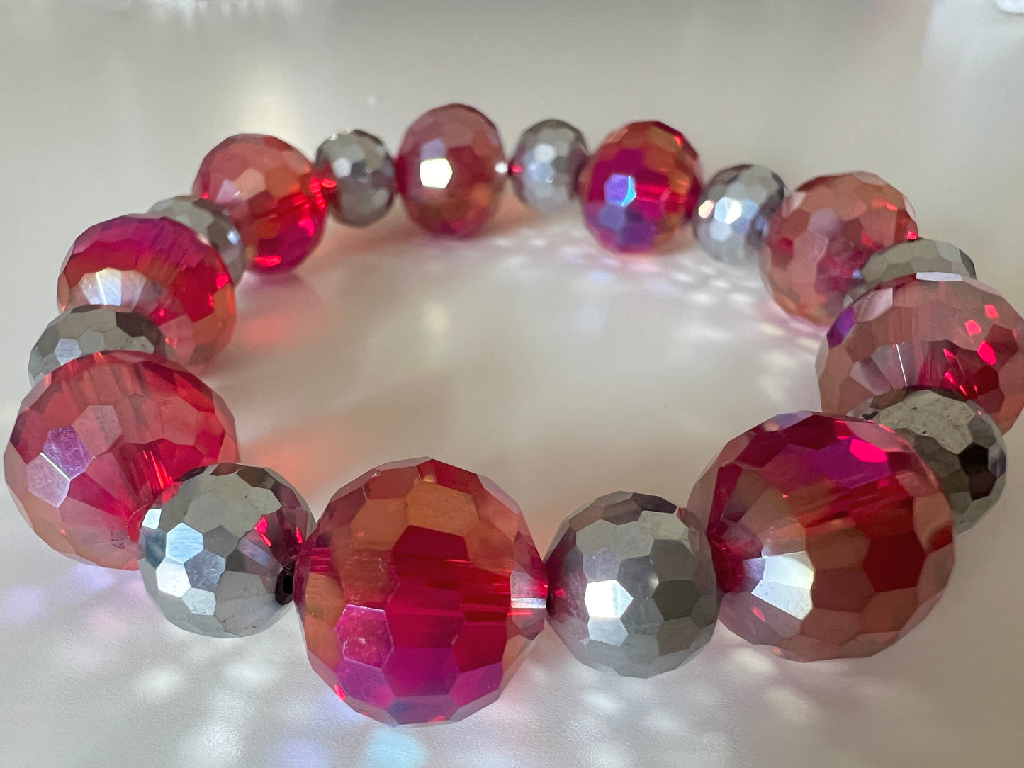 Sparkly crystal red bracelet