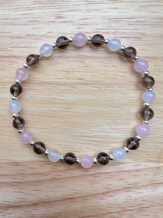 Crystal bead stretch bracelet