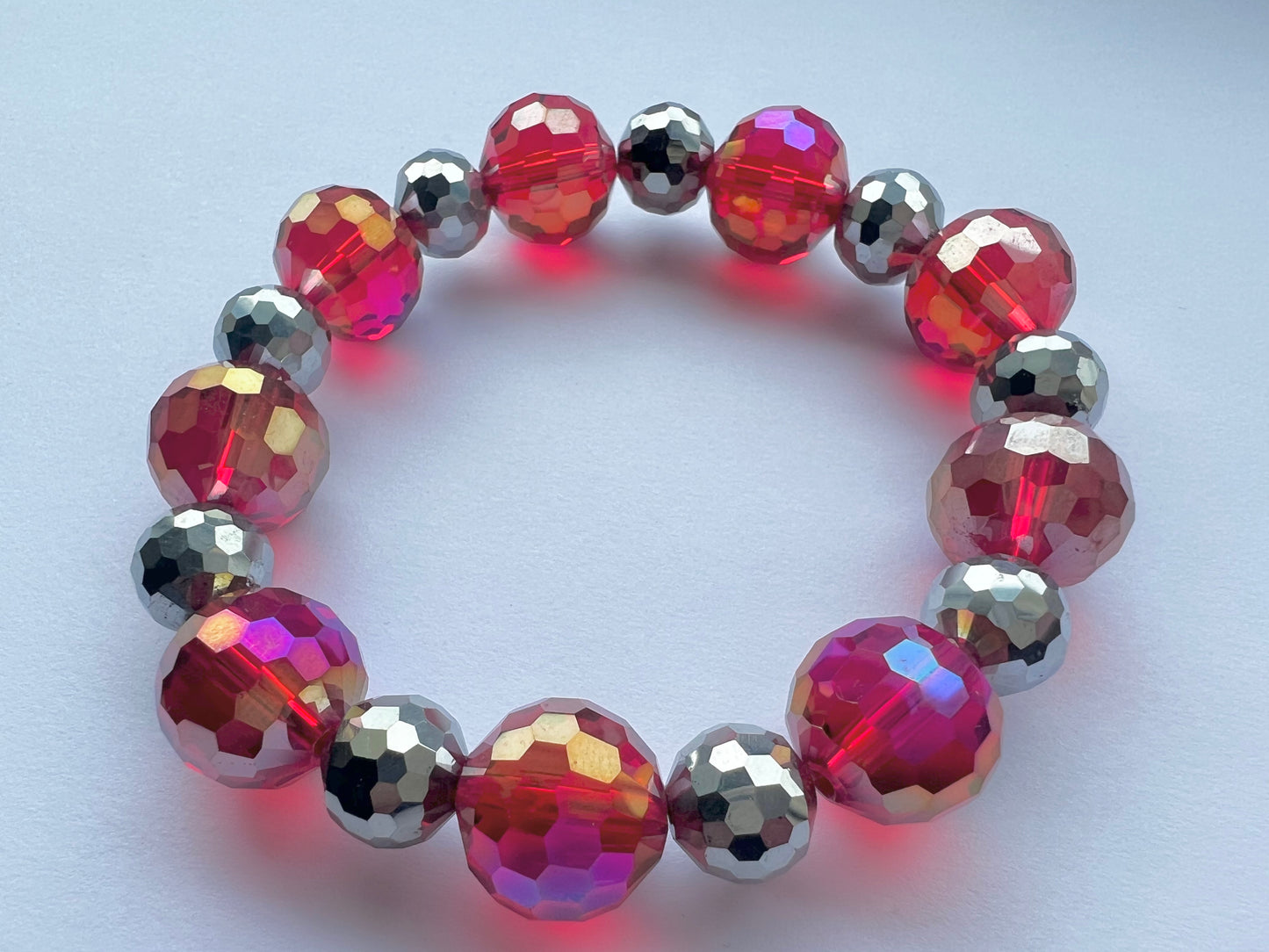 Sparkly crystal red bracelet