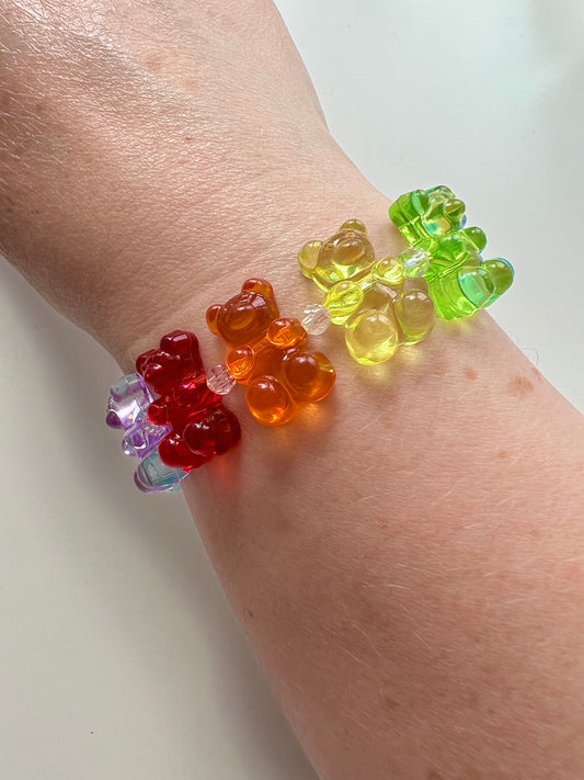 Gummy bear stretch bracelet